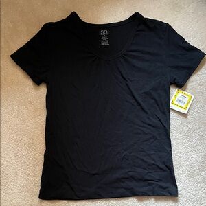 SO Women's Classic Black Short Sleeve Tee